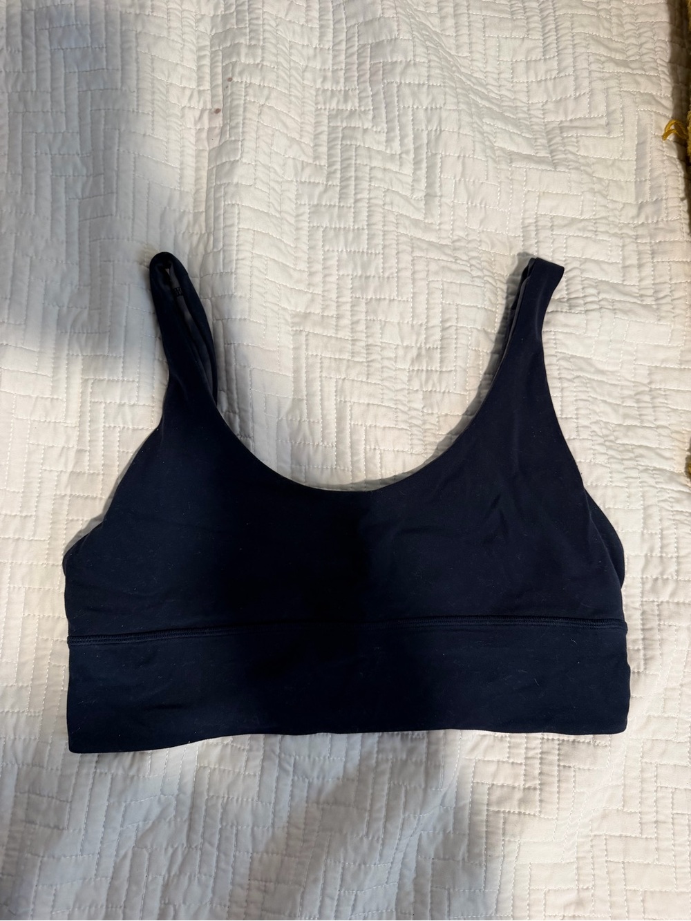 lululemon athletica Black Scoop Sports Bra size 10